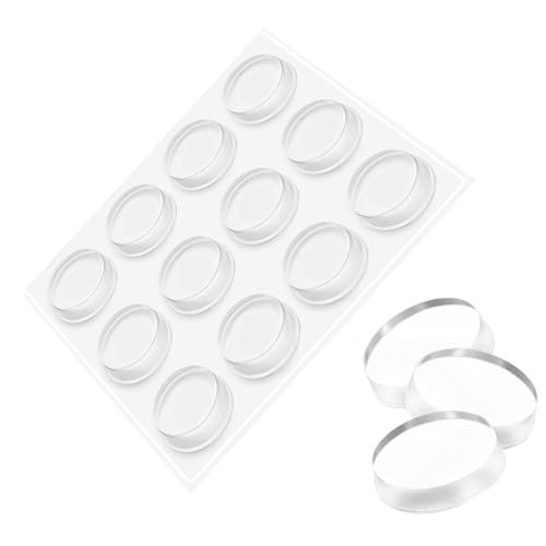 12 Stück Elastikpuffer, 22mmX5mm Gummipuffer Selbstklebend Gumminoppen Für Glasplatten Elastikpuffer Transparent, Schutzpuffer Transparent Selbstklebend, Für Bad Glasflächen Gummistopper Wände von Yewseas