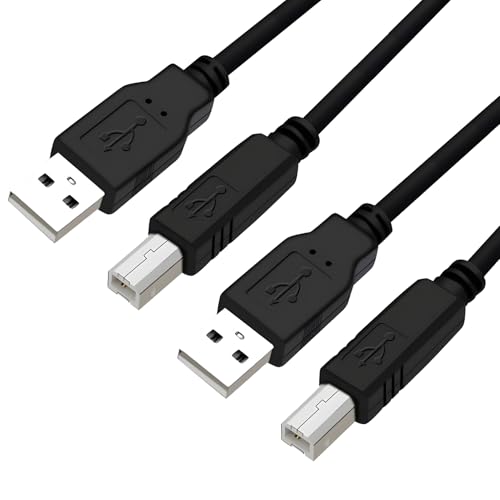2PCS USB C Spiral-Kabel 1,8m zu USB A, USB 2.0 Daten, Schwarz, und Stromkabel für Schnellladung und Datenübertragung, kompatibel mit Android Auto und einer Vielzahl mobiler Geräte, Anpassbares und lan von Yewseas