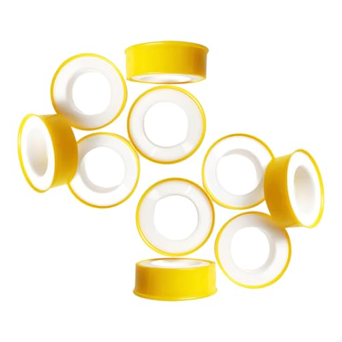Yewseas 10 PCS Teflonband DVGW für Gas und Wasser, PTFE Dichtband, Gewindedichtband für Sanitär- und Heizungsanwendungen, Hohe Dichtfunktion und Lebenslange Haltbarkeit Yewseas 10 PCS Teflonband DVGW für Gas und Wasser, PTFE Dichtband, Gewindedichtband für Sanitär- und Heizungsanwendungen, Hohe Dichtfunktion und Lebenslange Haltbarkeit von Yewseas