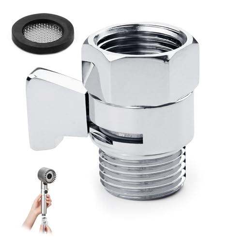 Yewseas Duschkopf Absperrventil Eckventil, Wasser absperrventil 1/2 zoll Messing Ersatzteil G 1/2 Poliert Chrom, für Duschköpfe Handbrausen Brausearme K1140B3-CH Yewseas Duschkopf Absperrventil Eckventil, Wasser absperrventil 1/2 zoll Messing Ersatzteil G 1/2 Poliert Chrom, für Duschköpfe Handbrausen Brausearme K1140B3-CH von Yewseas