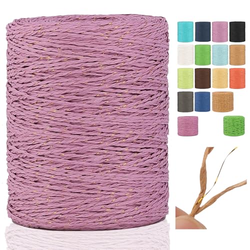 Raffia Garn Zum Häkeln,2mm X 300m Natur Bast,papierdraht zum basteln,weich Geflochtenes Papiergarn Bast band Natur geschenkband ,papiergarn zum häkelgarn für körbe,Häkeltasche,Hüte Raffia Garn Zum Häkeln,2mm X 300m Natur Bast,papierdraht zum basteln,weich Geflochtenes Papiergarn Bast band Natur geschenkband ,papiergarn zum häkelgarn für körbe,Häkeltasche,Hüte von YeyeCyrilze