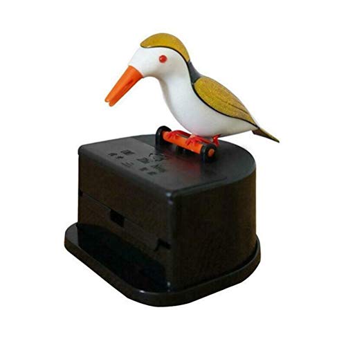 Yeyll Vogel Zahnstocherspender Teleskop Automatischer Zahnstocherspender Niedlicher Zahnstocherhalter Dekoration Küche, Zuhause, Party, lustiges Geschenk Kinder Eltern von Yeyll