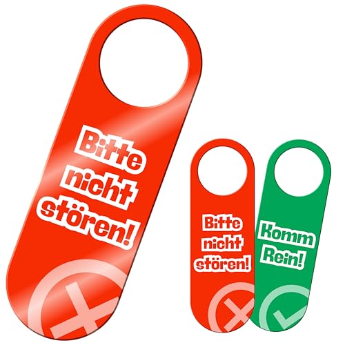 Yezirzax 1 Stück Bitte Nicht Stören Schild, Beidseitig Bedruckt Bitte Nicht Stören und Komm Rein Türschild, Türschild Türanhänger für Kinderzimmer Heim Bürotüre Zimmertüre Hotel von Yezirzax