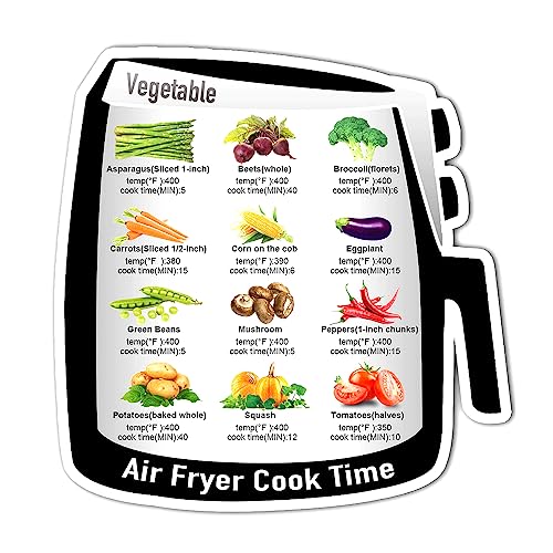 Air Fryer Cook Time Cheats Sheet Cooking Guide Booklet Quick Reference Guide Cheats Sheet Chart Easy to Read Air Fryer Accessories von Yfenglhiry