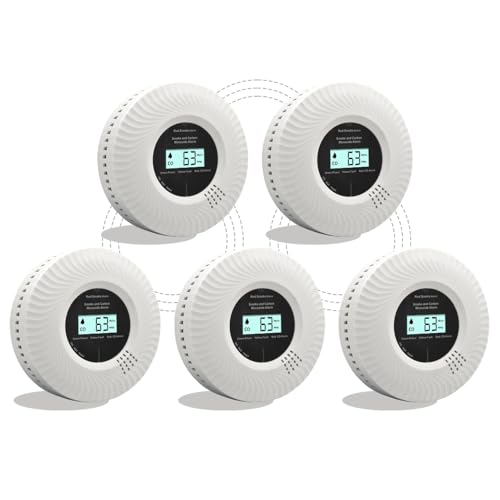 Hochwertiger Vernetzt Kohlenmonoxid-Rauchwarnmelder, Funkvernetzt CO-Rauchmelder mit Sprachalarm, 10 Jahre Batterielebensdauer, Zertifiziert nach den Normen EN14604 & EN50291 (inkl. Batterie) (5) von Yfwsrecinoe