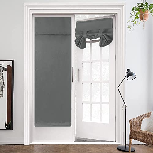 Ygann Französische Türvorhänge, Sichtschutz, Verdunkelung für Glastüren, Zuhause, Büro, Dunkelgrau, 76x203cm, 1 Panel Ygann Französische Türvorhänge, Sichtschutz, Verdunkelung für Glastüren, Zuhause, Büro, Dunkelgrau, 76x203cm, 1 Panel von Ygann
