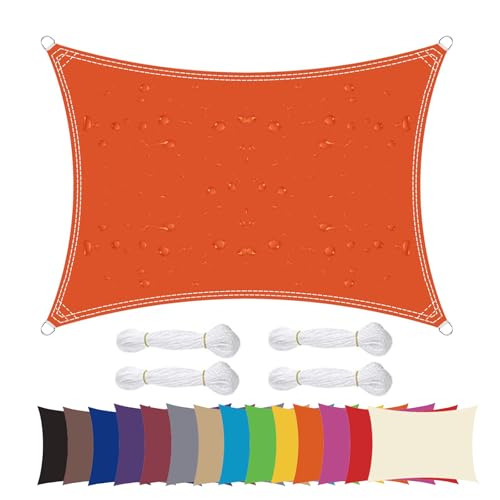 Ygann Sonnensegel Sonnenschutz Sonnendach Balkon Wetterschutz wasserabweisend Winddicht PES 420D 96% UV-Schutz für Garten Outdoor Viereck Rechteck Quadrat von Ygann