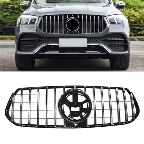 Ygjuetd Auto Front Niere Kühler, Double Slats Grill, für Mercedes-Benz GLE W167 AMG GLE300 GLE350 GLE400 GLE450 2019 2020 2021 von Ygjuetd