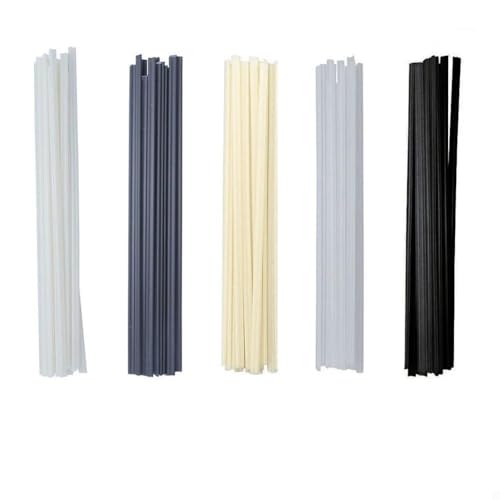 10 Stück Kunststoff-Schweißstäbe 22,9 cm ABS, PP, PVC, PE für Motorrad und Batterie-Autoschalen (cremefarben (weiß (PP)) von Yhenlovtt