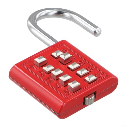 10-stelliges Zahlenschloss aus Legierung, schlüsselloses Sicherheitsschloss mit massivem Stahlbügel für Diebstahlschutz, Zink-Code-Schloss für mobile Taschen, Schränke, Schließfächer 10-stelliges Zahlenschloss aus Legierung, schlüsselloses Sicherheitsschloss mit massivem Stahlbügel für Diebstahlschutz, Zink-Code-Schloss für mobile Taschen, Schränke, Schließfächer von Yhenlovtt