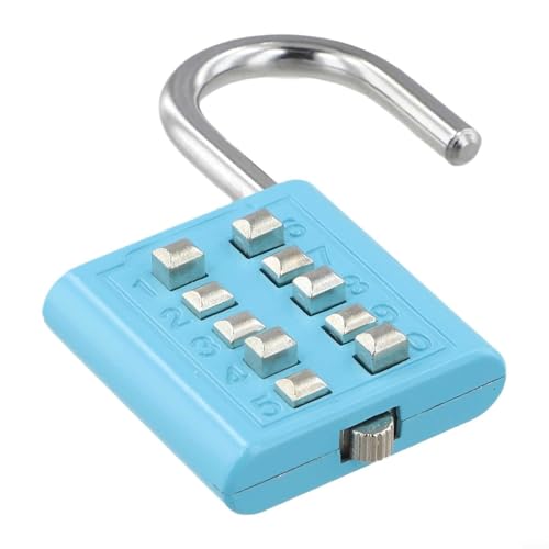 10-stelliges Zahlenschloss aus Zinklegierung, schlüssellos für Schloss mit massivem Stahlbügel, Sicherheitsdiebstahl für tragbares Codeschloss, Eisen, Reisetaschen, Schränke, Schließfächer 10-stelliges Zahlenschloss aus Zinklegierung, schlüssellos für Schloss mit massivem Stahlbügel, Sicherheitsdiebstahl für tragbares Codeschloss, Eisen, Reisetaschen, Schränke, Schließfächer von Yhenlovtt