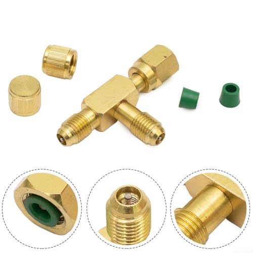 14X14X14 SAE Flare T-Adapter für Vakuummesser und Mikrometeranschluss im Krümmerset von Yhenlovtt