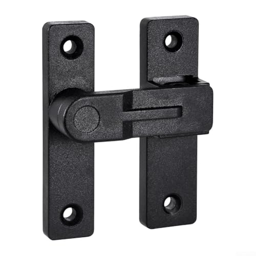 180 Grad Scheunentürschloss Mehrschichtig Mattschwarz Flip Riegel für Holztüren und Tore 180 Grad Scheunentürschloss Mehrschichtig Mattschwarz Flip Riegel für Holztüren und Tore von Yhenlovtt