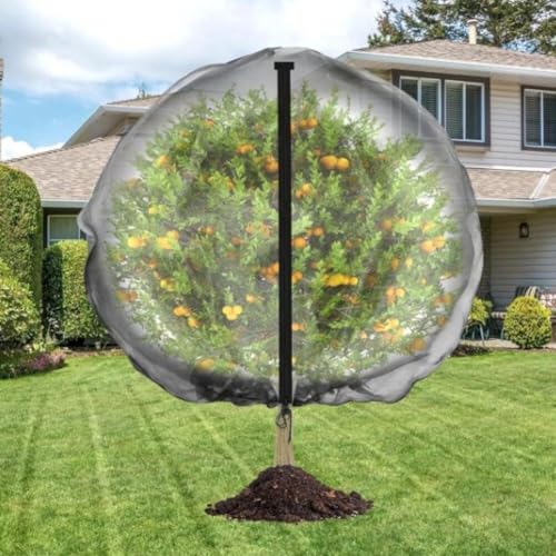 2 x ultrafeines Gartennetz mit Reißverschluss; Kordelzug-Design für optimalen Schutz von Obst und Gemüse (1 x 1 m) von Yhenlovtt