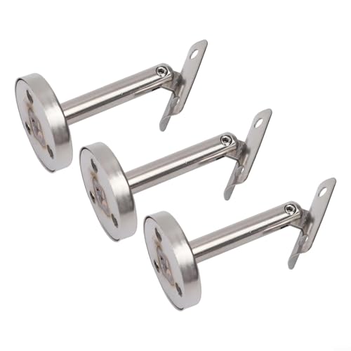 3 Stück bewegliche, verstellbare Säulenhalterung, 304 Edelstahl-Handlauf (80 mm-A) von Yhenlovtt
