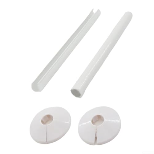 4 Stück Rohrdekorationsabdeckungen für Warmwasserbereiter-Auspuffrohre, schützende Heizkörper-Verkleidungen zur Verbesserung des Aussehens und der Haltbarkeit des Heizsystems (weiß) von Yhenlovtt