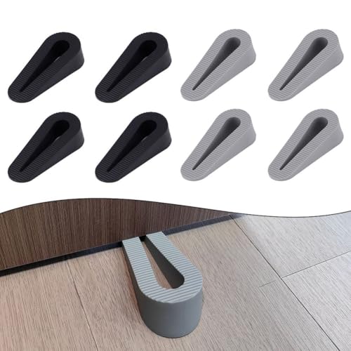 8-teiliges Gummi-Türstopper-Set: Schützen Sie alle Türen mit rutschfestem Design!(Grau) von Yhenlovtt
