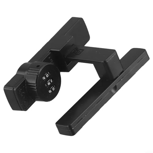 90 Grad schwarzes Zahlenschloss Schiebetürschloss 3-stelliges Zahlenschloss (schwarz) von Yhenlovtt