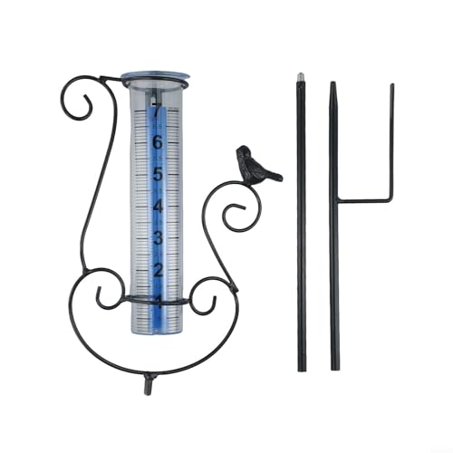 Ästhetisches Design 17,8 cm Outdoor-Regenmesser mit zuverlässiger Messung und Installationspieß Ästhetisches Design 17,8 cm Outdoor-Regenmesser mit zuverlässiger Messung und Installationspieß von Yhenlovtt