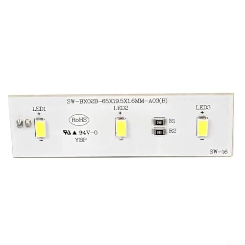 Auslaufsichere und isolierte Kühlschrank-Lichtleiste DC 12 V für Electrolux-Modelle für ZBE2350HCA und SWBX02B (1 Stück) von Yhenlovtt