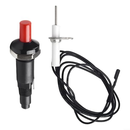 BBQ Tools Piezozündung Druckknopf-Zünder, mit Kabel, für Gasgrill im Freien, Kochen, Funkenzündsystem, Ersatzteil, 5-6 mm Abstand von Yhenlovtt