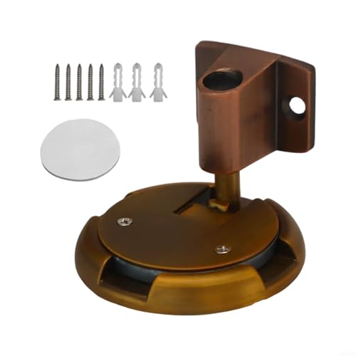 Bodentürstopper, ohne Bohren, verstellbare Höhe, 10–25 mm, Türstopper (Rotbronze) von Yhenlovtt