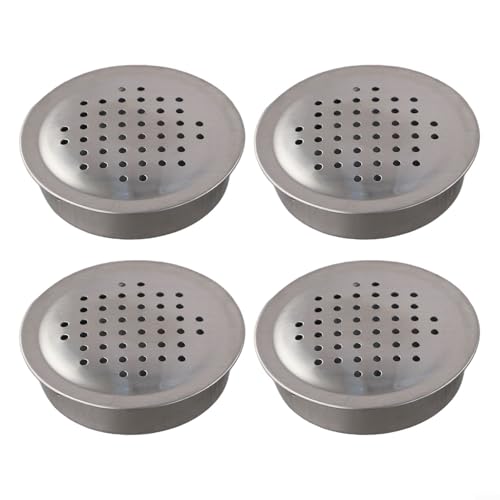Cleveres Design-Set mit 4 Lüftungsschlitzen aus Edelstahl für Möbel zu Hause (70 mm) von Yhenlovtt