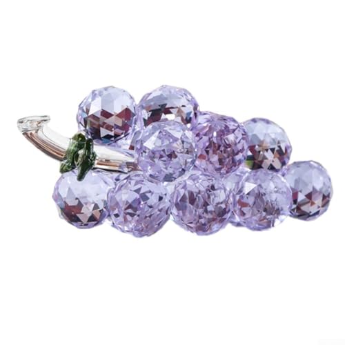 Dekoratives Trauben-Cluster-Ornament, künstliche Obst-Skulptur, zeitgenössisches Akzentstück für Schrank, Display, Wohnzimmer-Kollektion (lila) von Yhenlovtt