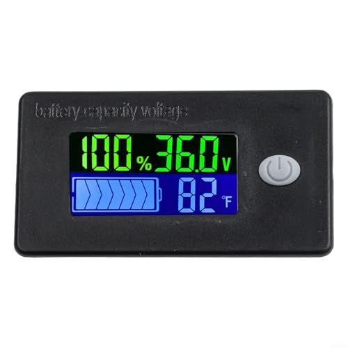 Digitaler Batteriemonitor unterstützt eine Reihe von Spannungen von 12 V bis 72 V, geeignet für Autos und Marine-Nutzung (36 V) von Yhenlovtt