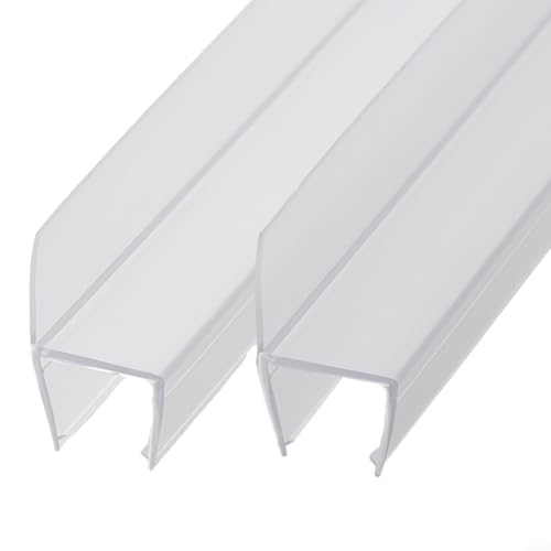 Duschtürdichtung 2 Stück, 50 cm Wasserabweiser für effektive Auslaufschutz, einfache Anpassung an Ihre Dusche (15 mm) von Yhenlovtt