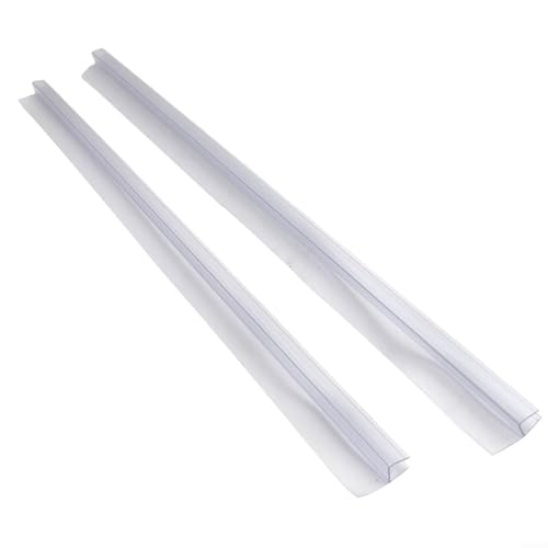Duschtürdichtung 2 Stück, 50 cm Wasserabweiser für effektive Auslaufschutz, einfache Anpassung an Ihre Dusche (8 mm) von Yhenlovtt