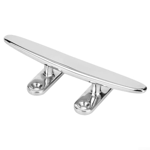 Edelstahl 316 Bootsklampe mit vier Löchern, flache Oberseite für sichere Montage, Spiegel-Finish für einfache Wartung (10,2 cm) von Yhenlovtt
