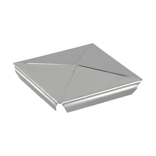Edelstahl-Abdeckkappe für Pfosten, Pyramidenform für sicheren Sitz und attraktive Optik (1 Stück, 100 mm) von Yhenlovtt