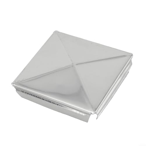 Edelstahl-Abdeckkappe für Pfosten, Pyramidenform für sicheren Sitz und attraktive Optik (1 Stück, 80 mm) von Yhenlovtt