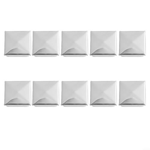 Edelstahl-Abdeckkappe für Pfosten, Pyramidenform für sicheren Sitz und attraktive Optik (10 Stück, 40 mm) von Yhenlovtt