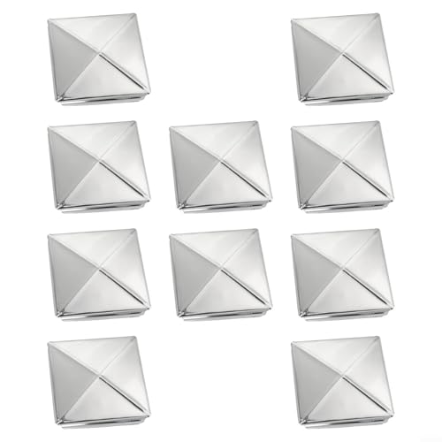 Edelstahl-Abdeckkappe für Pfosten, Pyramidenform für sicheren Sitz und attraktive Optik (10 Stück, 80 mm) von Yhenlovtt