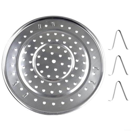 Edelstahl-Dampfgarer mit 3 abnehmbaren Beinen für bequemes Kochen und Nährstoffkonservierung (26 cm) von Yhenlovtt