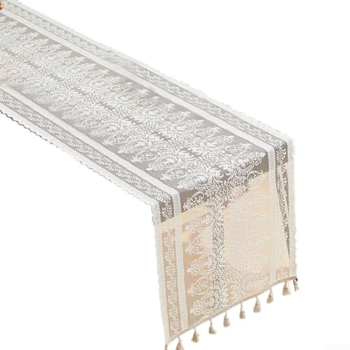 Elegante Spitze Tischdecke Overlay für Hochzeiten dekorativer Tischläufer für Veranstaltungen und Partys (F) von Yhenlovtt