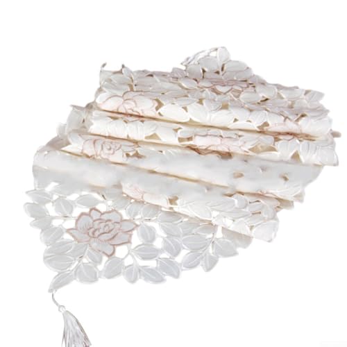 Eleganter Tischläufer für Hochzeiten und Jahrestage, bestickt, 40 x 150 cm Eleganter Tischläufer für Hochzeiten und Jahrestage, bestickt, 40 x 150 cm von Yhenlovtt