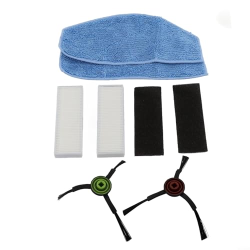 Ersatz-Seitenbürstenfilter und Wischmopp-Pads Set für Laresar Evol 3 Saugroboter für effektive Staubfilterung (A) von Yhenlovtt