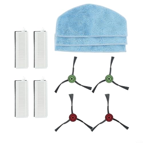 Ersatz-Seitenbürstenfilter und Wischmopp-Pads Set für Laresar Evol 3 Saugroboter für effektive Staubfilterung (B) von Yhenlovtt