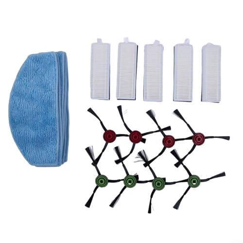 Ersatz-Seitenbürstenfilter und Wischmopp-Pads Set für Laresar Evol 3 Saugroboter für effektive Staubfiltration (C) von Yhenlovtt