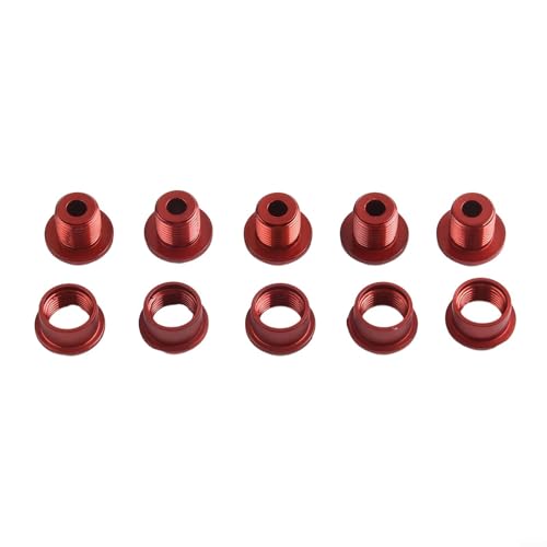 Essential Bike Accessory Hochleistungs-Einzel-Kettenblattschrauben aus starken Materialien, 5er-Set (rot) von Yhenlovtt