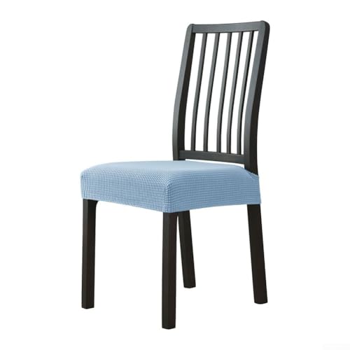 Flanell-Bezüge schützen Ihre Esszimmerstühle vor Flecken und verleihen gleichzeitig Stil (blau) von Yhenlovtt
