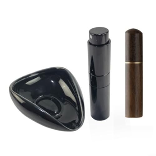 Kaffeedosierschalen-Set mit Töpferschaufel, Sprühflasche zur Reduzierung der statischen Aufladung und Bodennadel für genaue Kaffeebohnen-Dosierung (Blacktray + Spray + Nadel) von Yhenlovtt