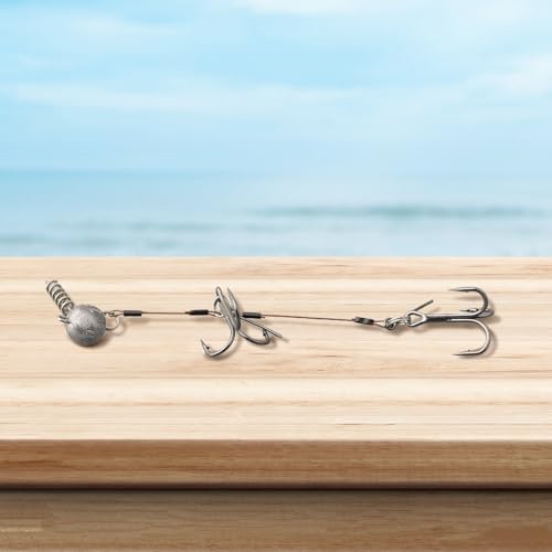 Korkenzieher-Stinger-Angelset, perfektes Setup für erfolgreiche Softbait-Erlebnisse (M) von Yhenlovtt