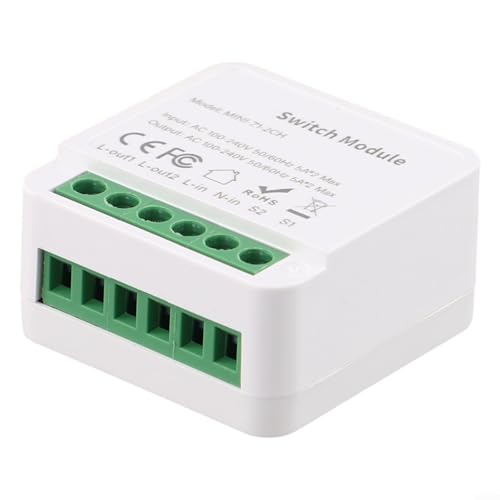 Leicht verdecktes 10 A für Tuya für intelligentes Lichtschalter-Modul für nahtlose Heimintegration und Fernnutzung (zwei-Wege-Schalter) von Yhenlovtt