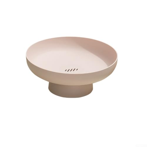 Leichtes Snack-Tablett aus PP-Material mit einzigartiger Drainage-Funktion, leicht zu reinigen und zu pflegen (rosa) von Yhenlovtt