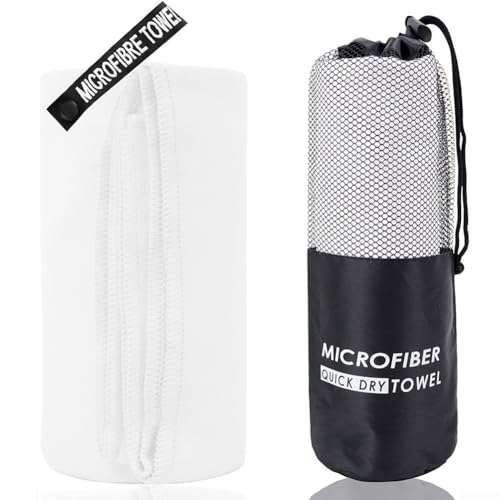 Leichtes und weiches, schnell trocknendes Mikrofaser-Handtuch für Fitnessstudio, Schwimmen und verschiedene Aktivitäten (40 x 80 I) von Yhenlovtt