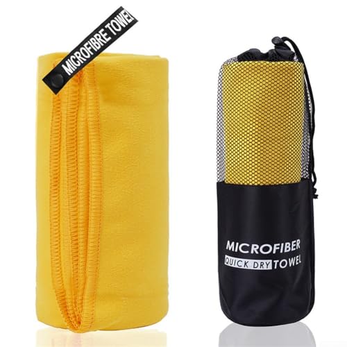Leichtes und weiches, schnell trocknendes Mikrofaser-Handtuch für Fitnessstudio, Schwimmen und verschiedene Aktivitäten (50 x 120 F) von Yhenlovtt